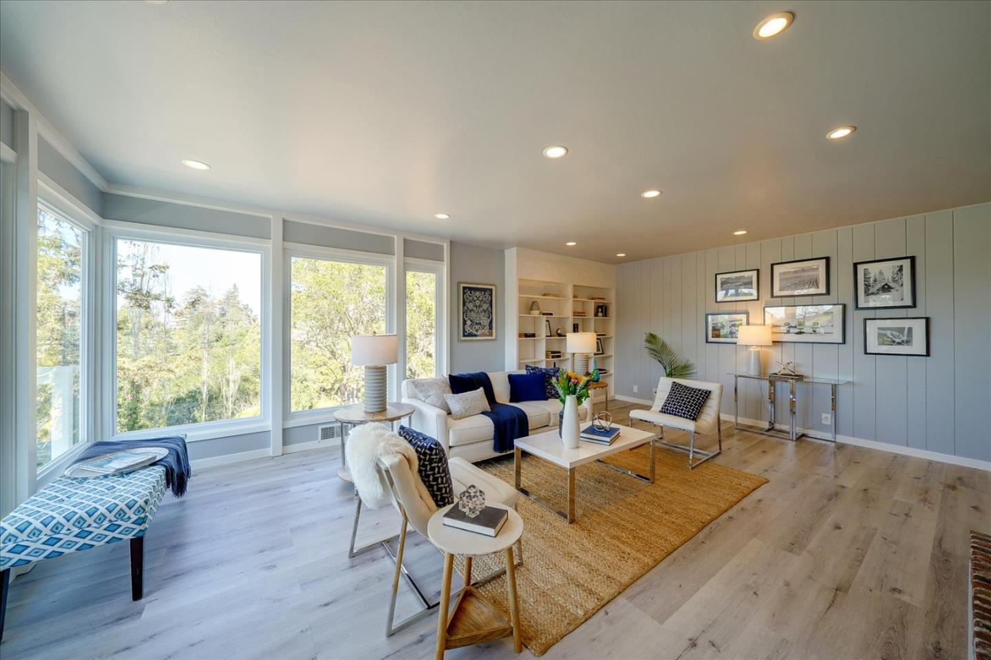 1122 Southdown Road Hillsborough, CA 94010 - Photo 5 of 42 a living room with furniture and wooden floor