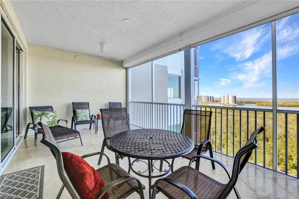 a view of a chairs in balcony