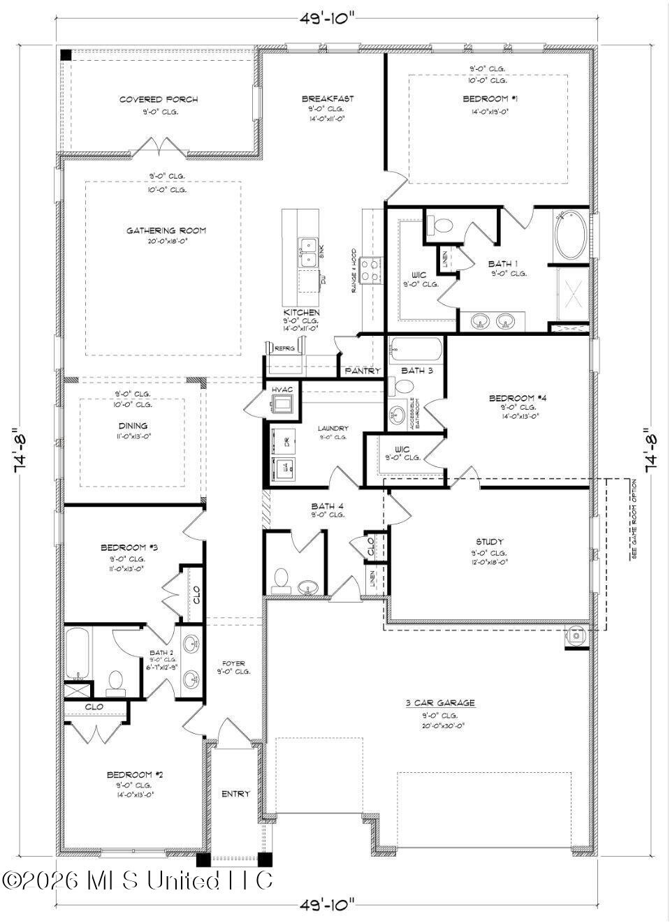 13325 Sarsen Loop Vancleave, MS 39565 - Photo 42 of 42 CAMDEN B_D FE FLOOR PLAN