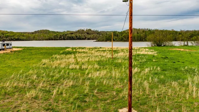 a view of lake and mountain