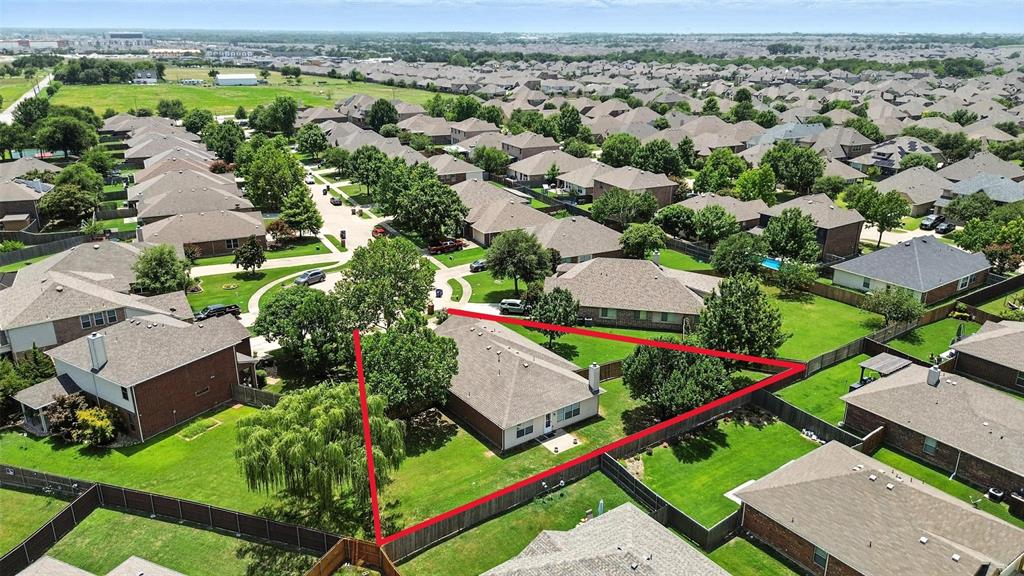 4312 Ridgewood Road Melissa, TX 75454 - Photo 37 of 40 an aerial view of residential houses with outdoor space and river