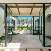 a living room filled with furniture