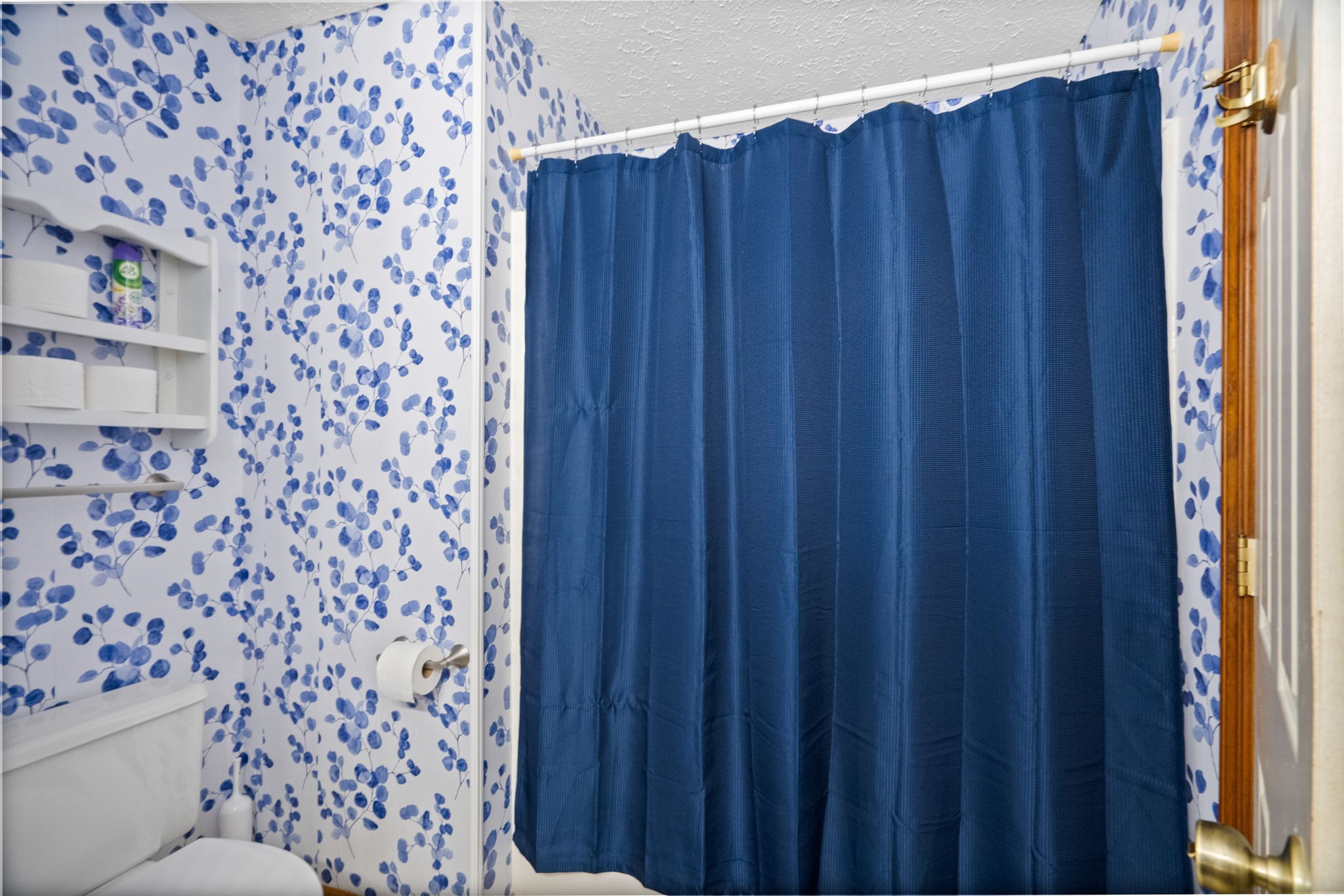 666 Lakeside Drive Springfield, TN 37172 - Photo 34 of 67 a bathroom with a toilet and a shower curtain