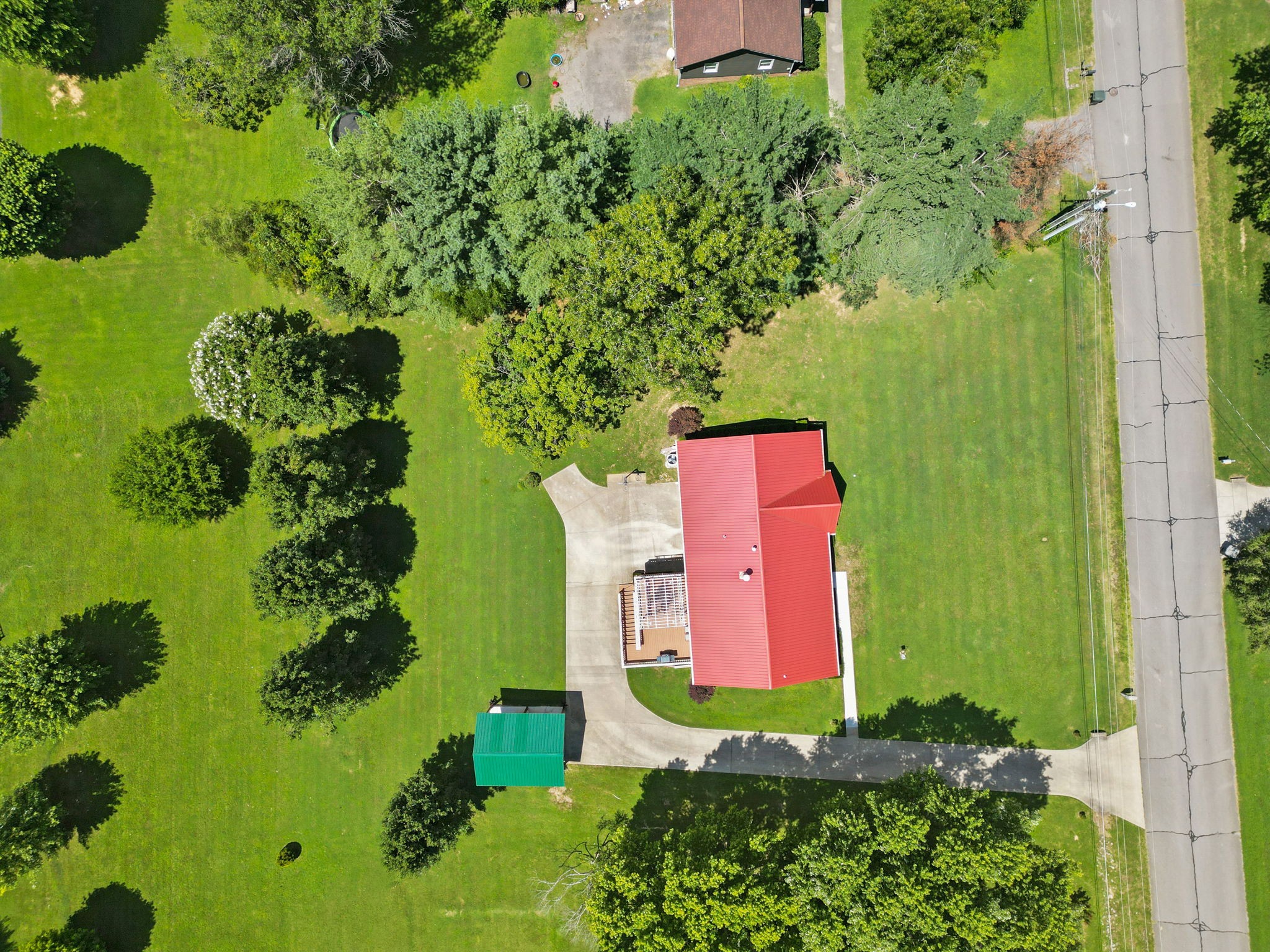 666 Lakeside Drive Springfield, TN 37172 - Photo 55 of 67 an aerial view of a house with a yard and swimming pool