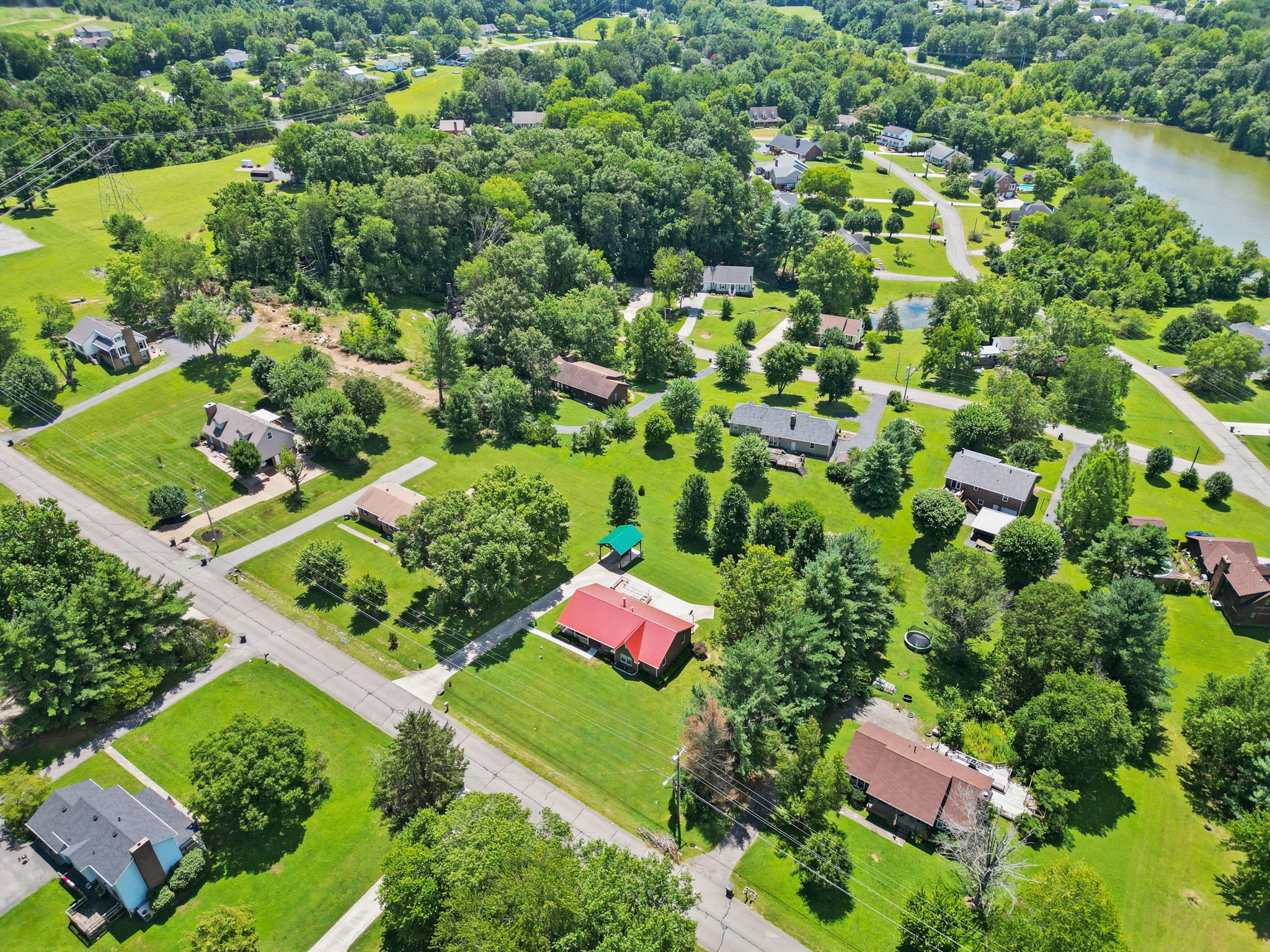 666 Lakeside Drive Springfield, TN 37172 - Photo 9 of 67 an aerial view of residential house with outdoor space and street view