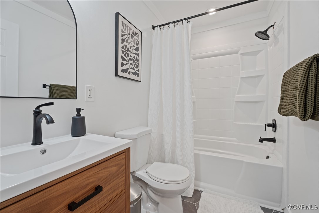 12646 Old Ridge Road Beaverdam, VA 23015 - Photo 25 of 48 Full bathroom featuring vanity, tile patterned flo