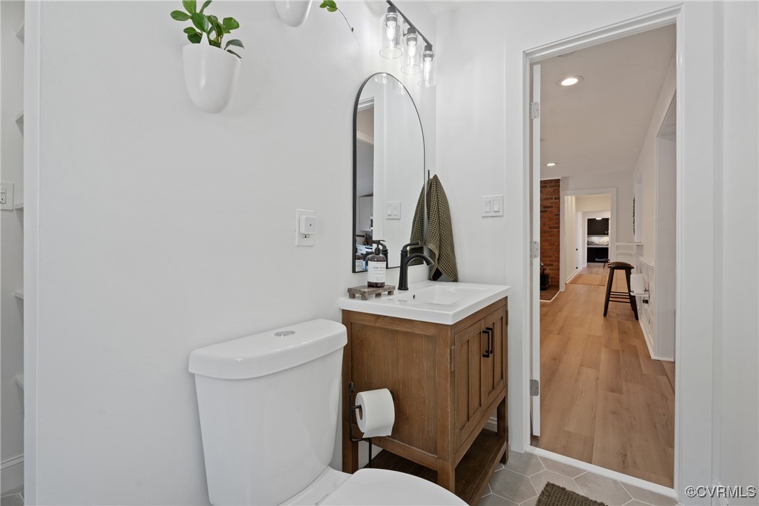 12646 Old Ridge Road Beaverdam, VA 23015 - Photo 28 of 48 Bathroom with vanity, tile patterned floors, and t