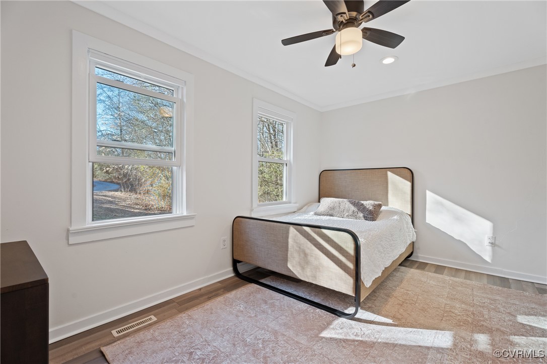 12646 Old Ridge Road Beaverdam, VA 23015 - Photo 30 of 48 Bedroom featuring light hardwood / wood-style floo
