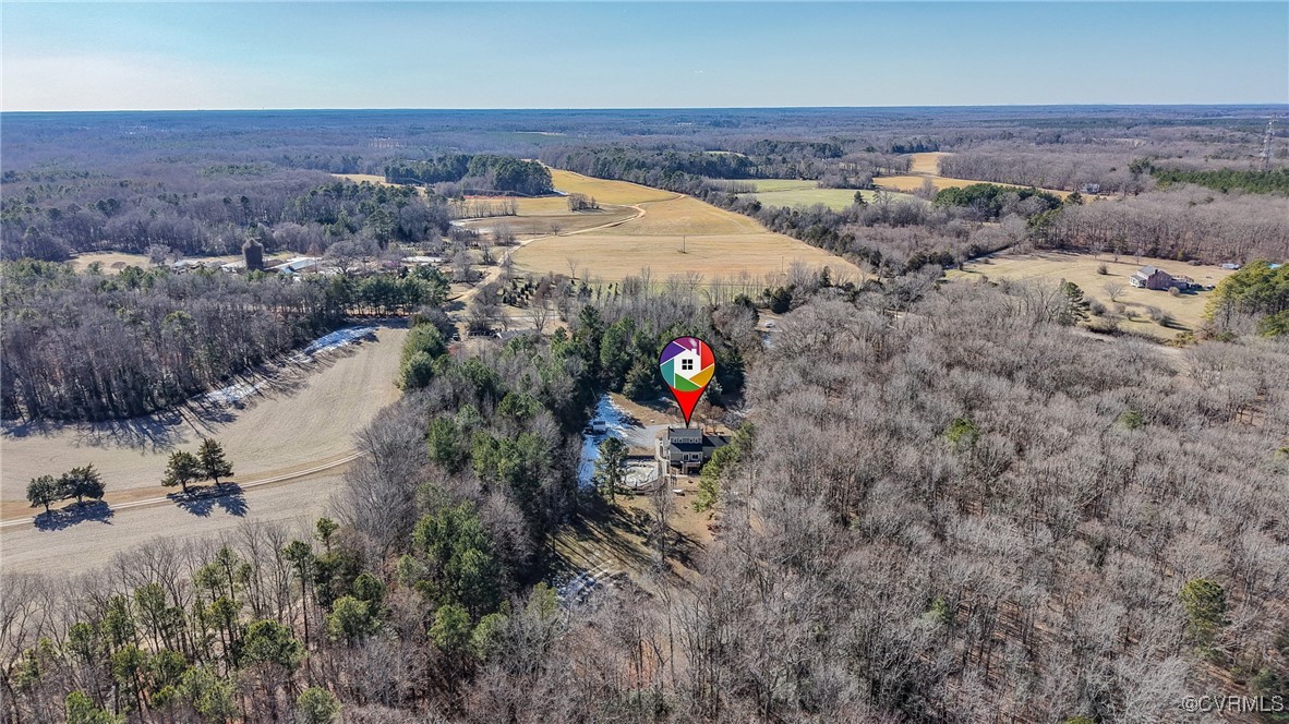 12646 Old Ridge Road Beaverdam, VA 23015 - Photo 43 of 48 Birds eye view of property featuring a rural view