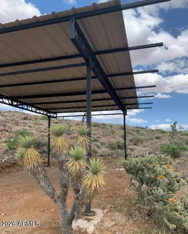 a backyard of a house