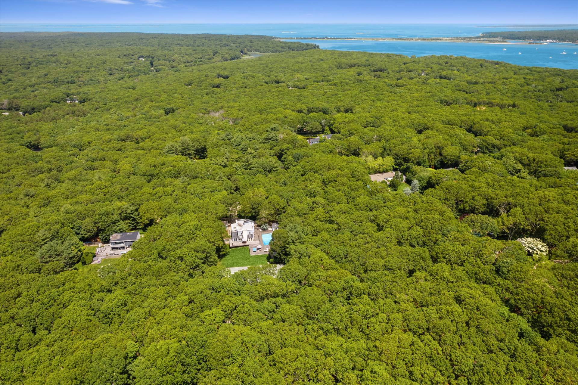 2 Jodys Path East Hampton, NY 11937 - Photo 40 of 43 a view of a large yard with lots of trees