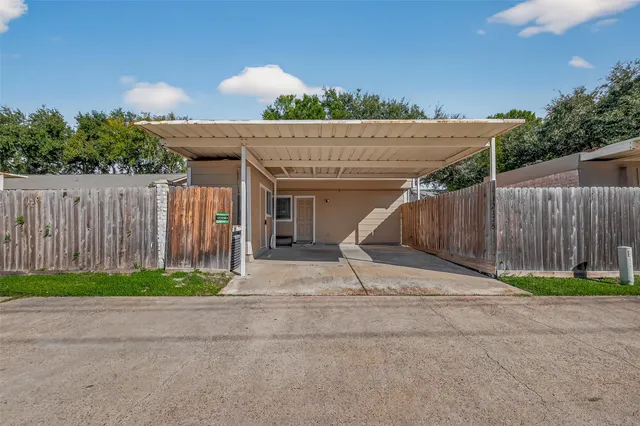 a backyard of a house