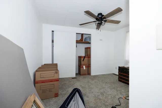 a view of workspace with wooden floor