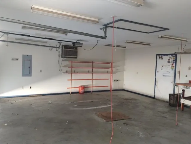 a view of a room with an empty space