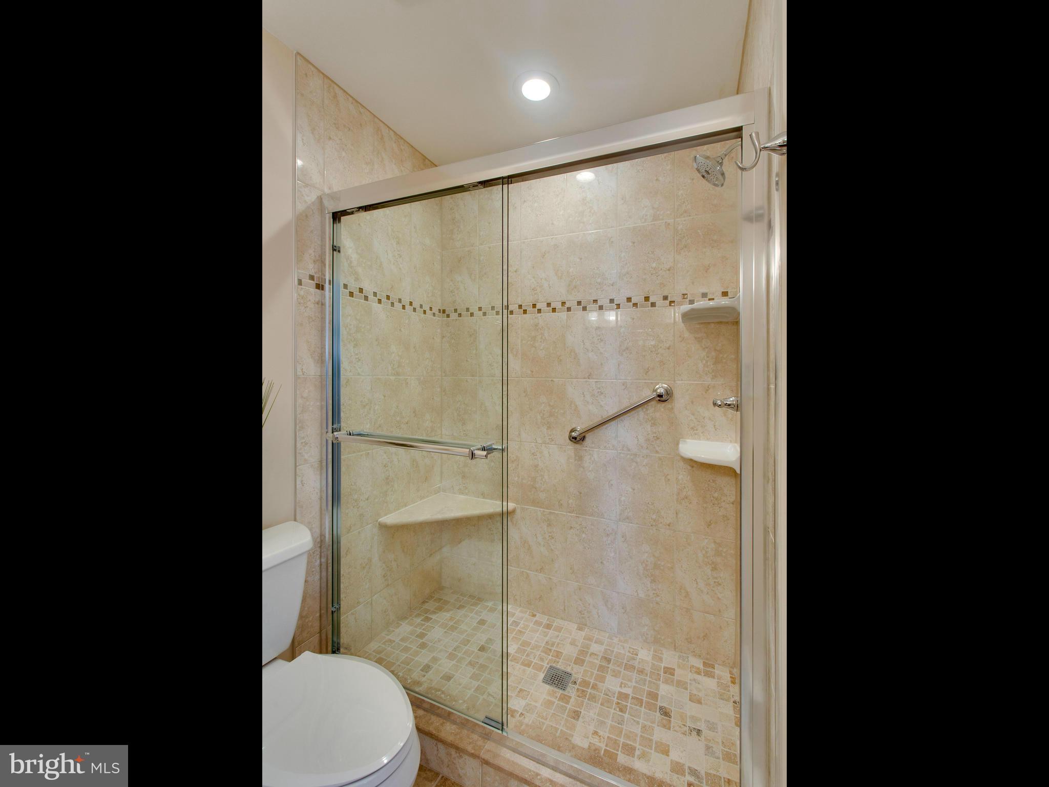 9304 Winbourne Road Burke, VA 22015 - Photo 16 of 30 Large Walk-in Shower w/Glass Enclosure