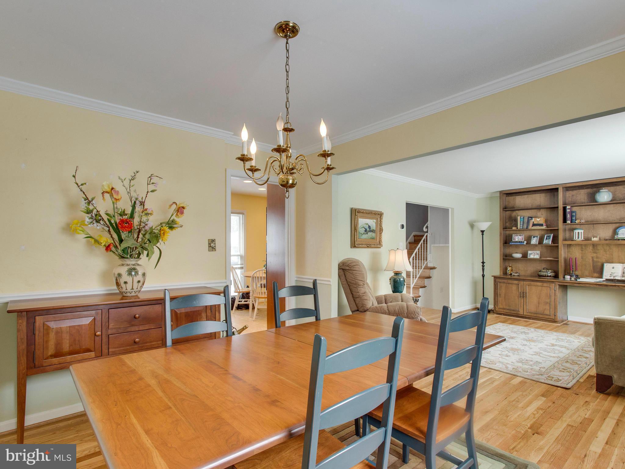 9304 Winbourne Road Burke, VA 22015 - Photo 6 of 30 Open Dining Room and Living Room Areas