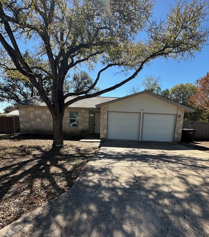 a house with trees in front of it