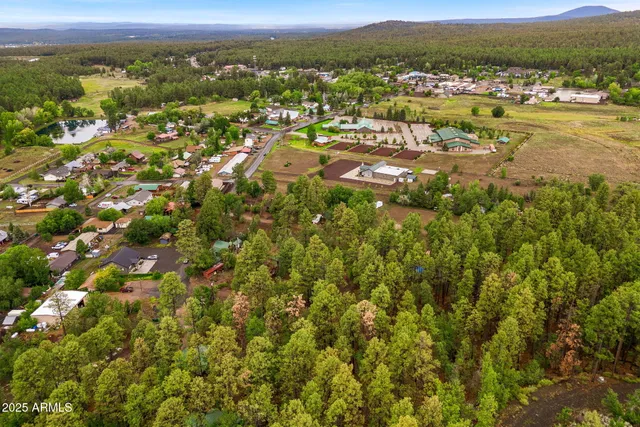 a view of city and mountain