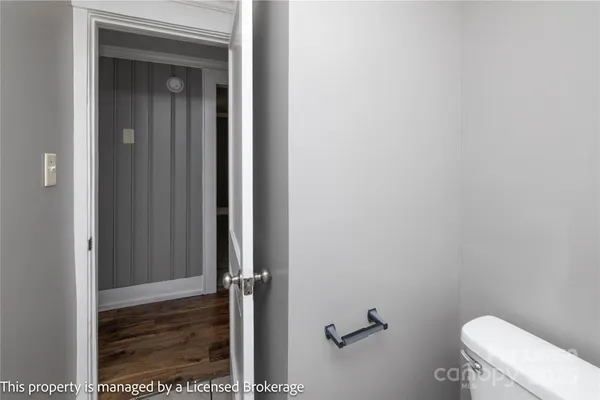 a bathroom with a toilet