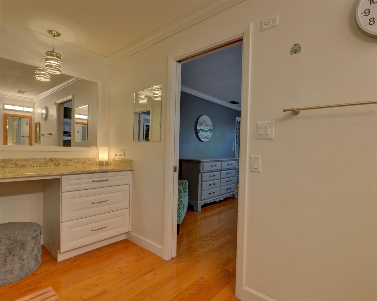 365 Kingston Road Satellite Beach, FL 32937 - Photo 22 of 31 a bathroom with a granite countertop sink mirror and vanity