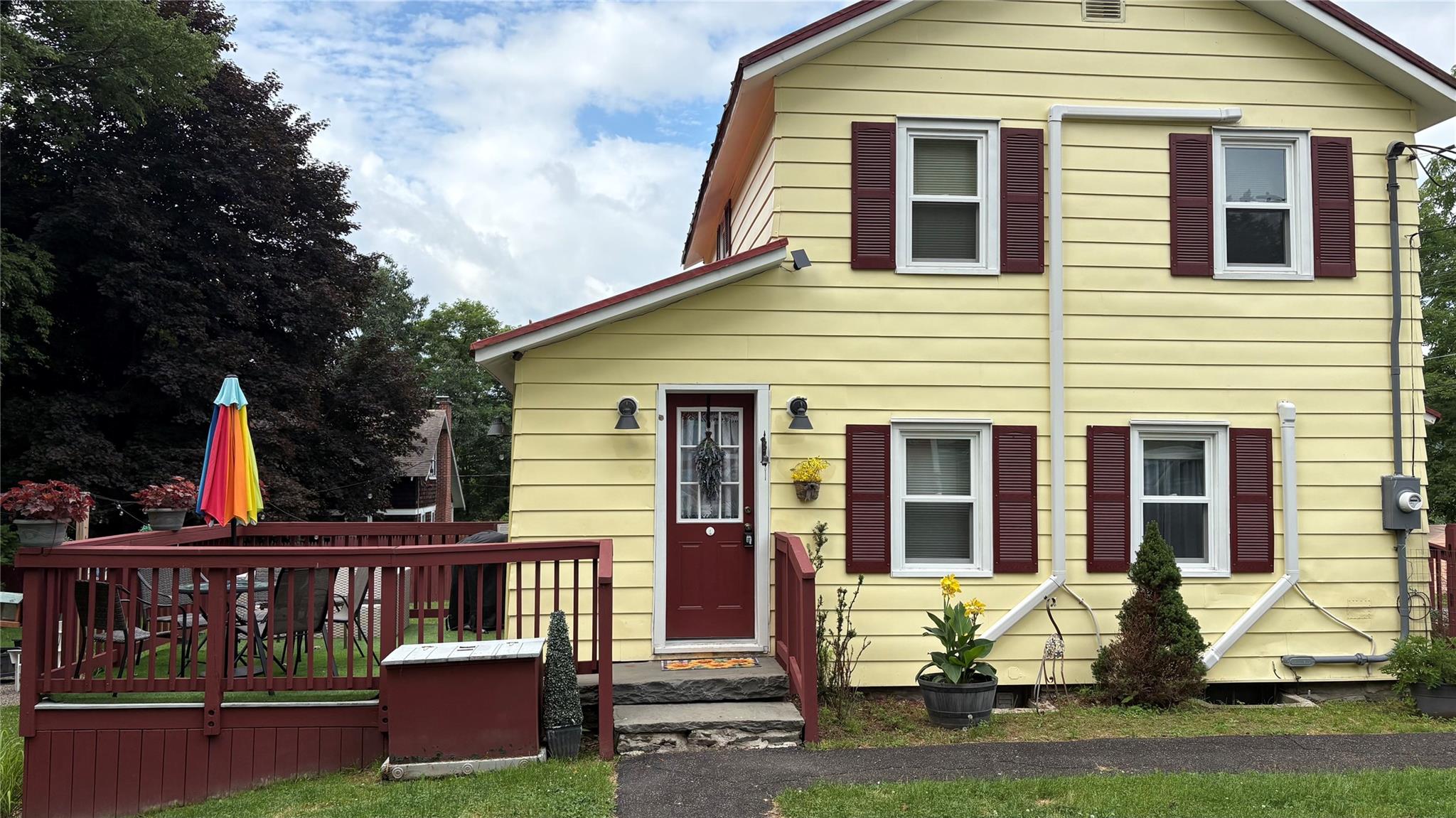 21 Mitchell Avenue Callicoon, NY 12723 - Photo 4 of 33 View of front of house featuring a wooden deck
