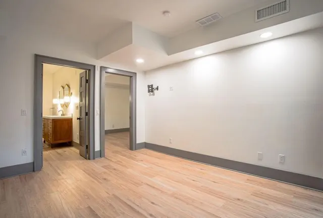 a view of an empty room