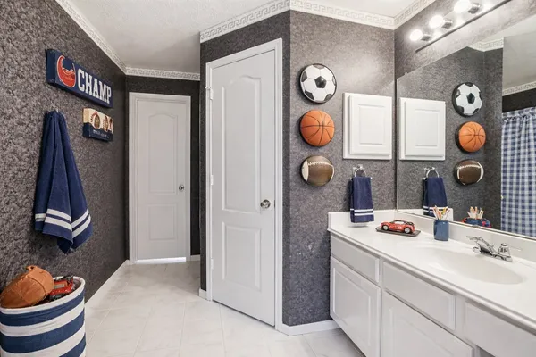 a car parked in a garage