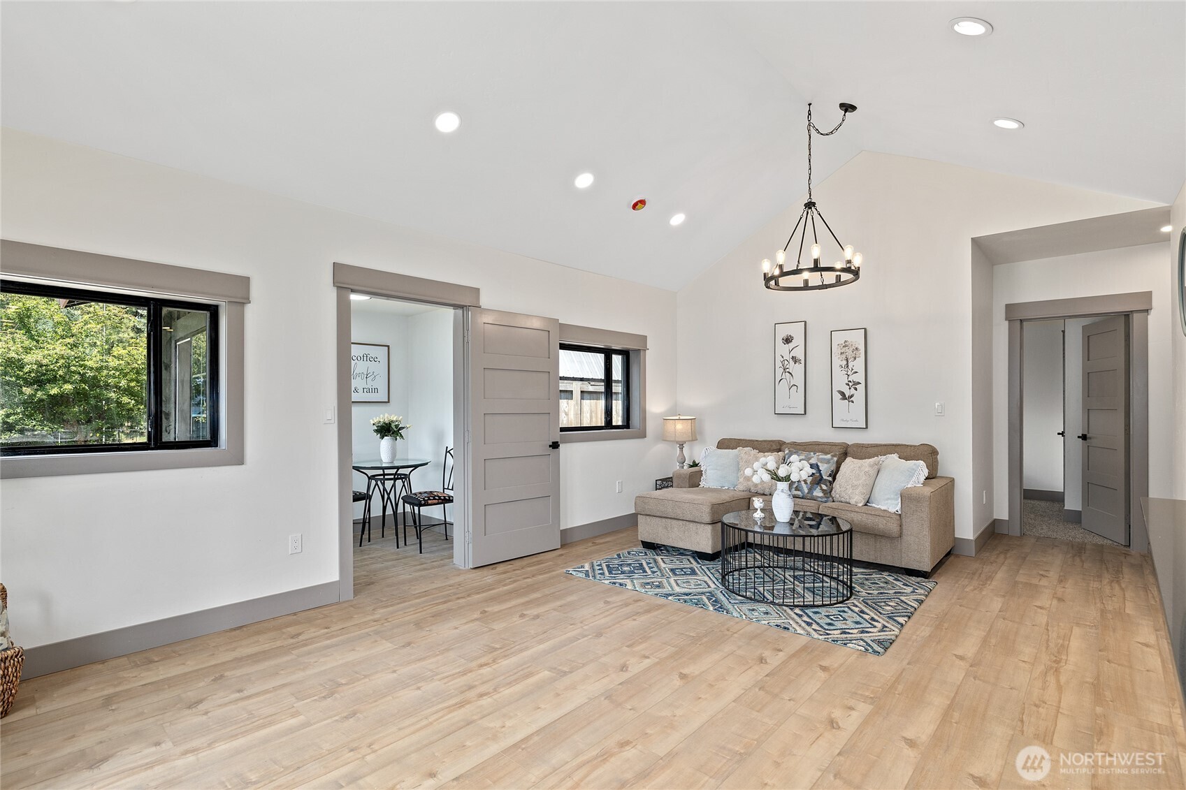 70 Gobblers Knob Road Cle Elum, WA 98922 - Photo 5 of 30 a living room with furniture and a chandelier