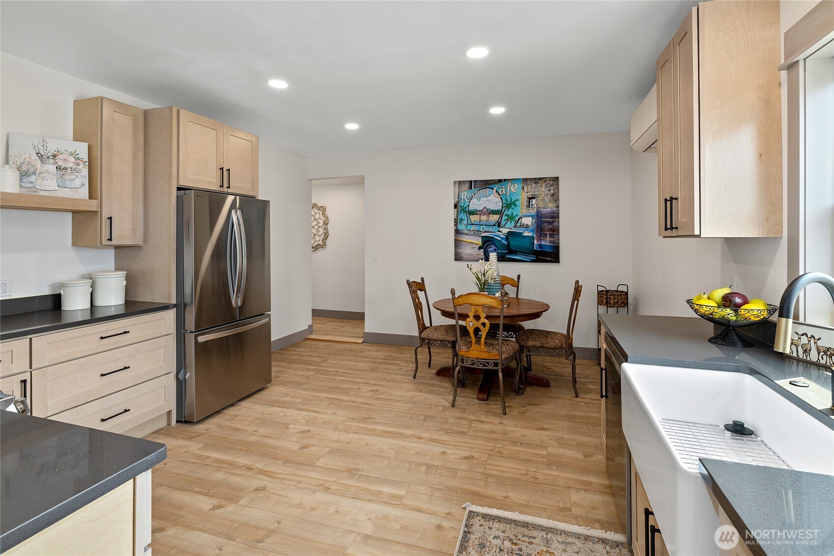 70 Gobblers Knob Road Cle Elum, WA 98922 - Photo 10 of 30 a living room with stainless steel appliances furniture and a kitchen view