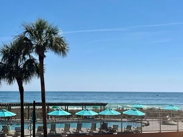 an aerial view of an ocean view