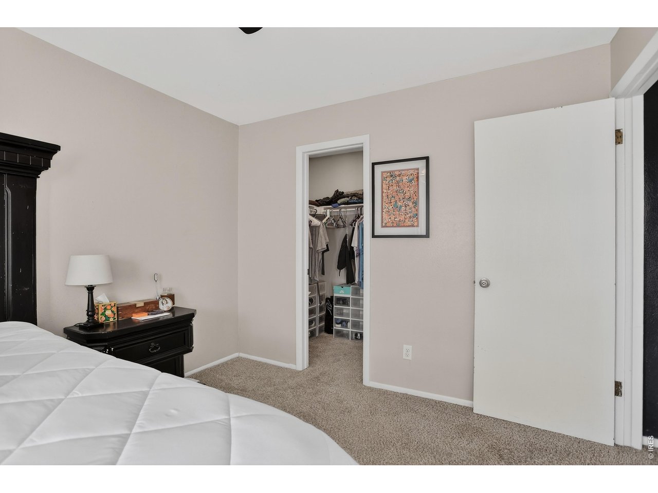 10696 Newcombe Street Westminster, CO 80021 - Photo 18 of 36 a bedroom with a bed and a lamp