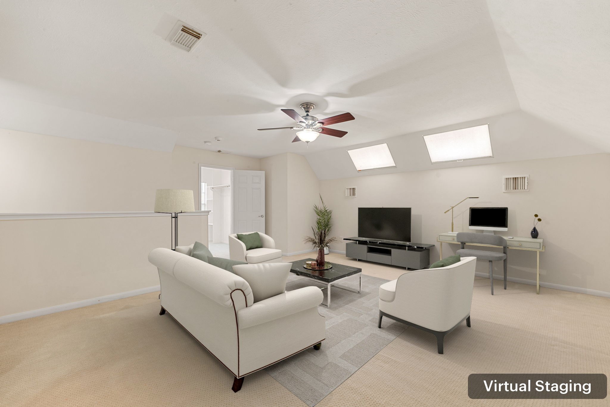 5318 Fayette Street Houston, TX 77056 - Photo 26 of 35 a living room with furniture and a flat screen tv