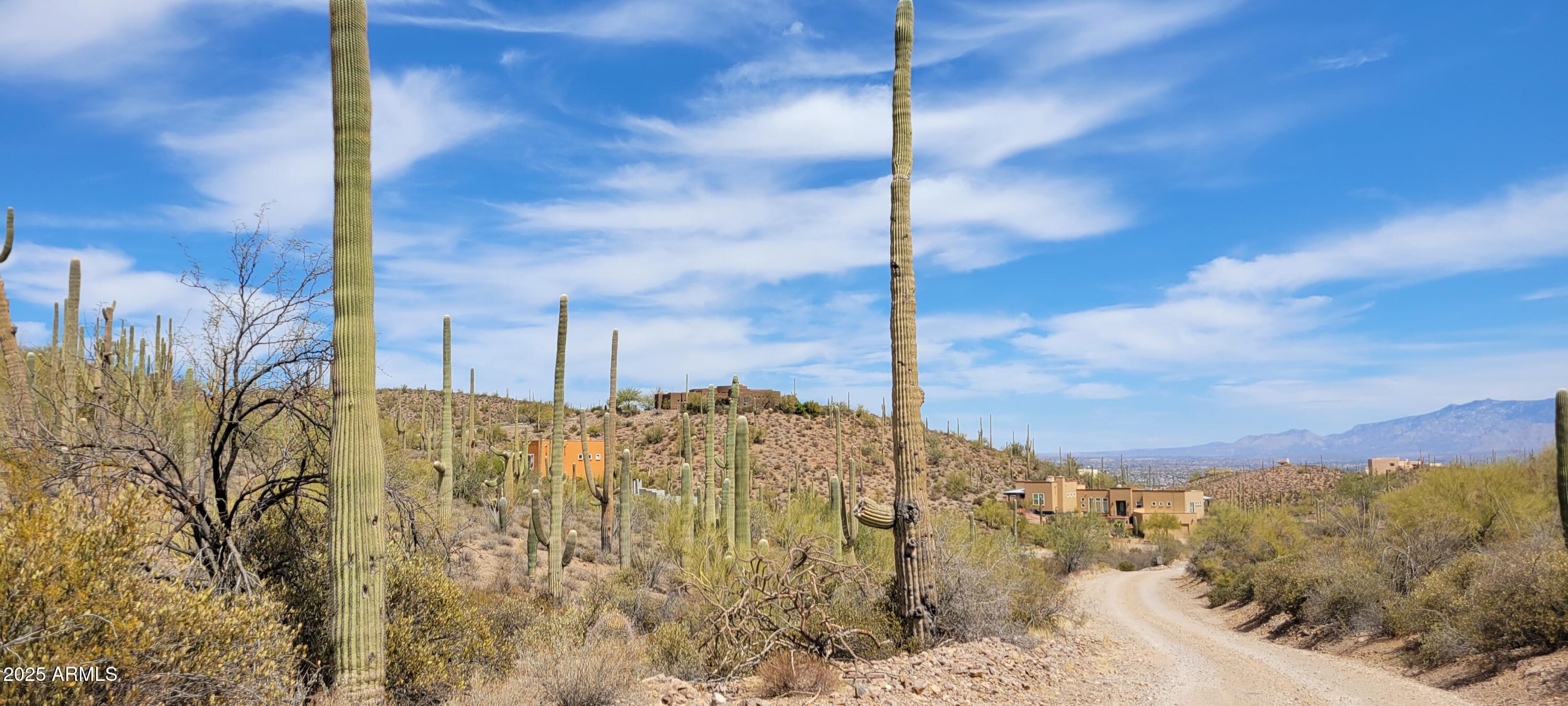 4790 North El Adobe Ranch Road Tucson, AZ 85745 - Photo 2 of 26 a view of a road with a snow on the background
