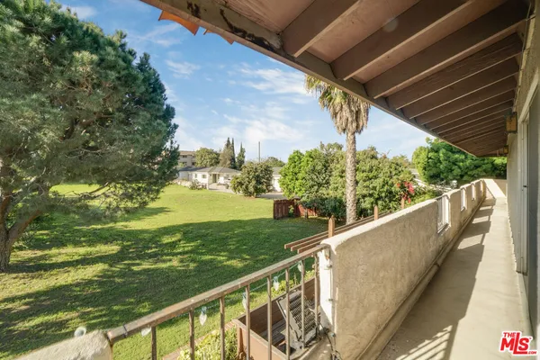 a view of a yard with a trees