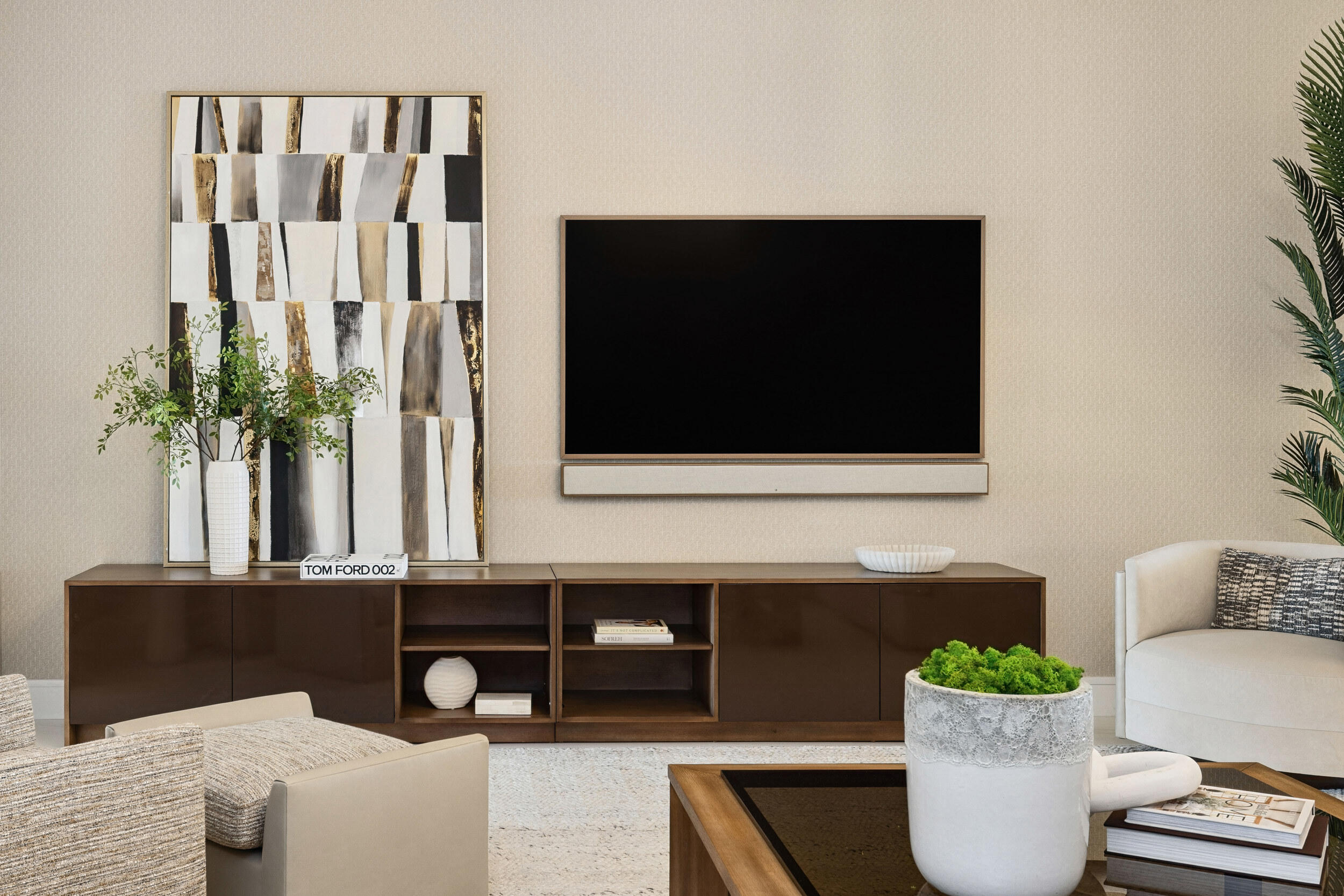 725 South Ocean Boulevard, Unit 402 Boca Raton, FL 33432 - Photo 13 of 41 a living room with furniture and a potted plant