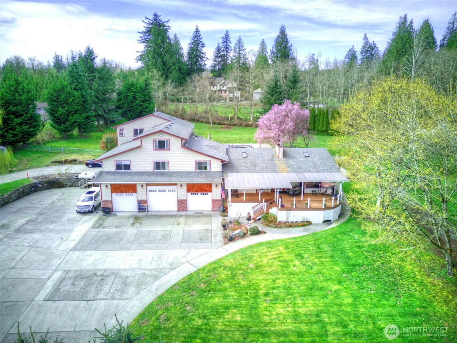 15714 Forty Five Road Arlington, WA 98223 - Photo 2 of 40 a house view with a garden space
