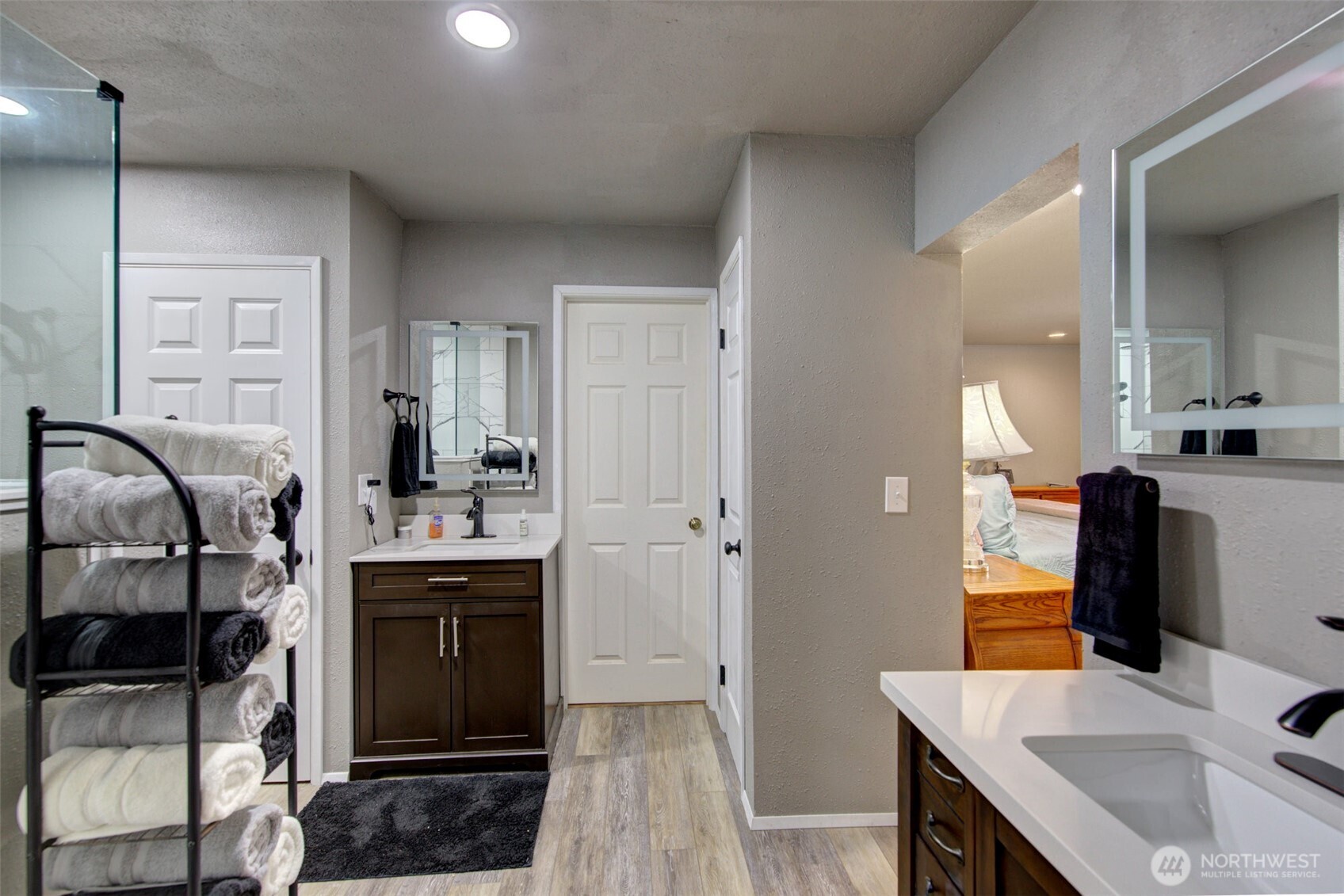 15714 Forty Five Road Arlington, WA 98223 - Photo 24 of 40 a kitchen with stainless steel appliances kitchen island granite countertop a sink and cabinets