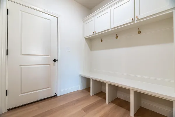 a room with storage and utility
