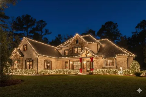 a front view of a house