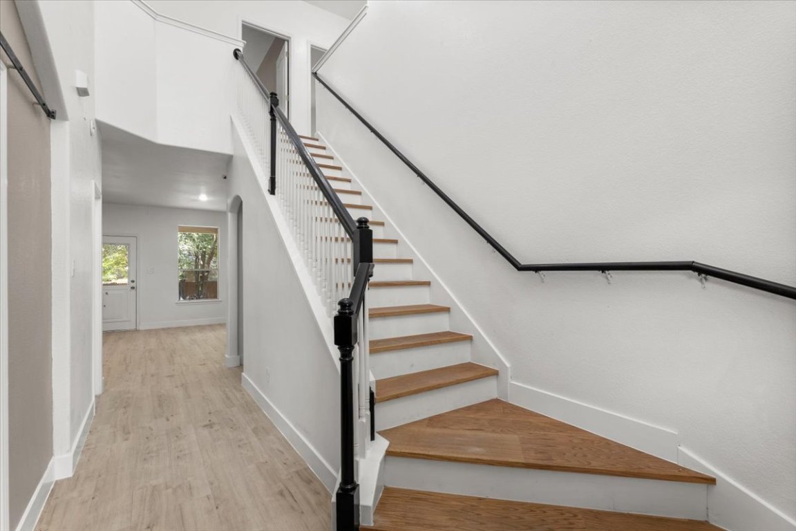 3702 Tall Cedars Road Cedar Park, TX 78613 - Photo 3 of 34 a view of entryway and hall with wooden floor