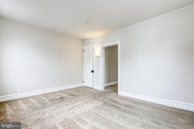 a view of an empty room