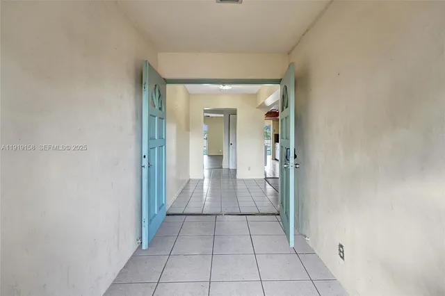 an entryway of a house