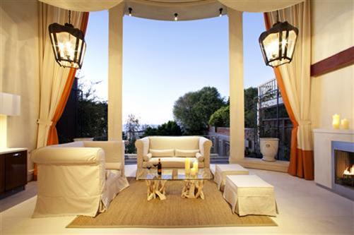 2342 Broadway San Francisco, CA 94115 - Photo 16 of 17 Loggia with gas fireplace and outdoor theatre.