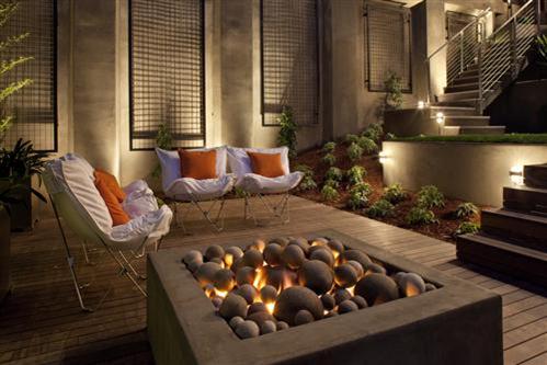 2342 Broadway San Francisco, CA 94115 - Photo 17 of 17 Firepit area with views of the Golden Gate Bridge.