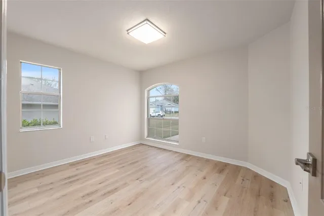 an aerial view of residential building with outdoor space