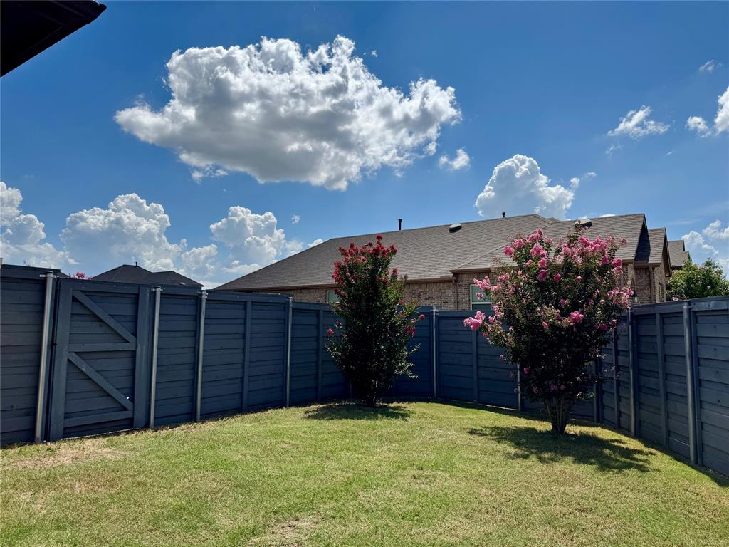 7216 Wildflower Way Little Elm, TX 76227 - Photo 20 of 22 a view of a backyard of the house