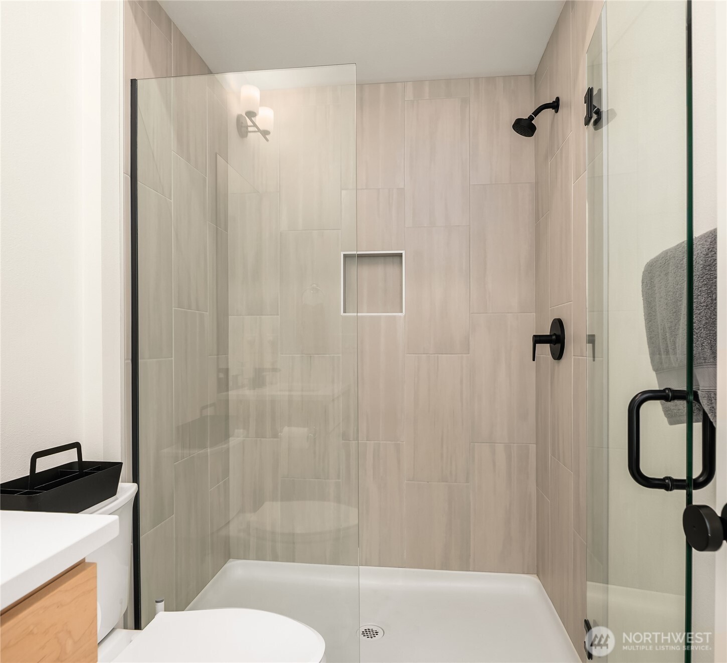 21907 25th Avenue Southeast, Unit C Bothell, WA 98021 - Photo 8 of 40 a bathroom with a shower and a toilet