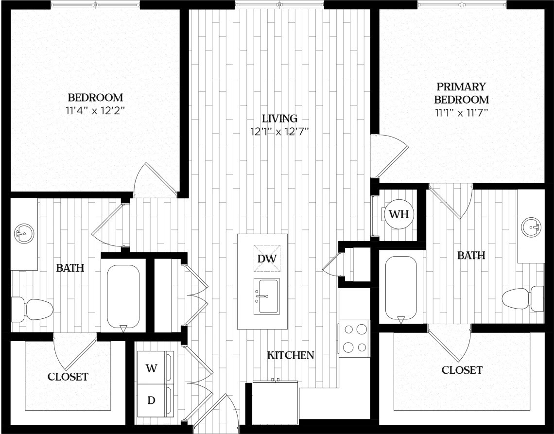1617 Enid Street, Unit 326 Houston, TX 77009 - Photo 50 of 50 Actual Floor Plan for the B1 units