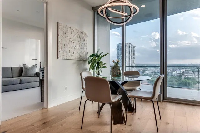 a view of a livingroom with furniture and window