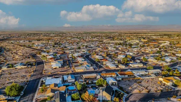an aerial view of a city